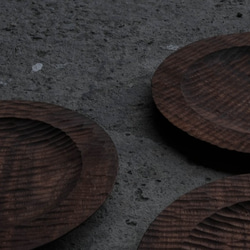 胡桃木walnut 手刻 淺盤 ( ⌀ 23.5 cm) 第4張的照片