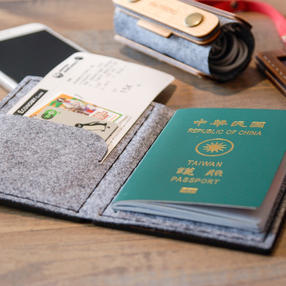 EarthWalkerは旅行木製パスポートホルダー/パスポートケースをお楽しみください 2枚目の画像