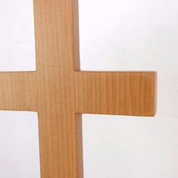 木の十字架（クロス）台付き（小サイズ）高さ21ｃｍ 3枚目の画像