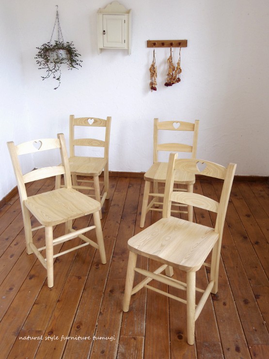 ハートのくり抜き♡チャーチチェア（アンティークスタイル） 椅子