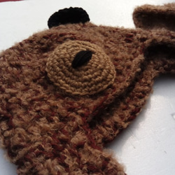 布莉安娜手作織物/小熊造型毛帽/手工設計帽 第4張的照片