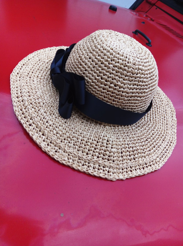 Buliannuoの手作りの布/ラフィー大弓麦藁帽子/キャップ設計マニュアル 2枚目の画像
