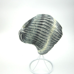 布莉安娜手作織物/雙面條紋毛帽/手工設計帽 第1張的照片
