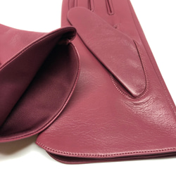 革手袋 [190] 革ヒモ通しのかわいいピンク (サイズオーダー可) 3枚目の画像
