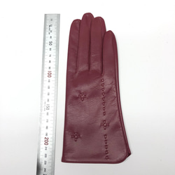 革手袋 [190] 革ヒモ通しのかわいいピンク (サイズオーダー可) 4枚目の画像