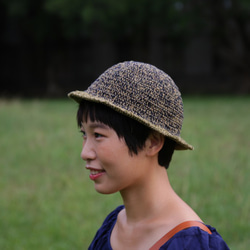 。tsuixtsui。圓頂紳士帽-藍黑色 第3張的照片