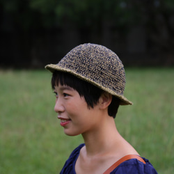 。tsuixtsui。圓頂紳士帽-藍黑色 第4張的照片