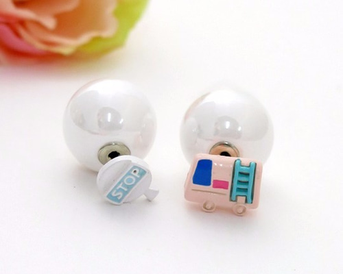 タイムバスかわいいパウダーバスとストップカード激しいピルピアス 