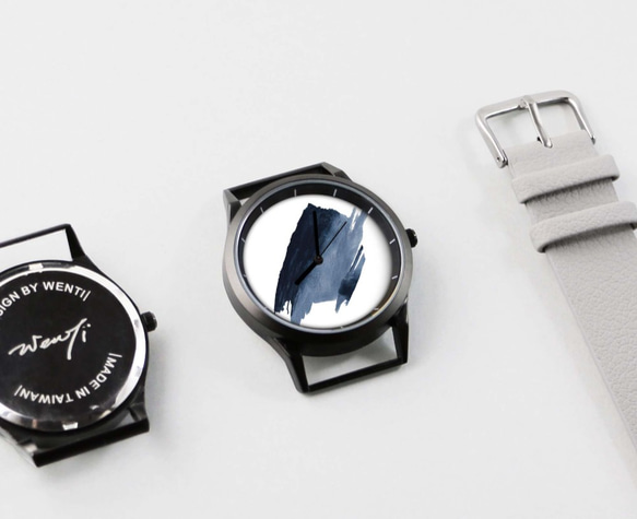 插畫X手錶-《時間印記》- 簡單藍 第6張的照片