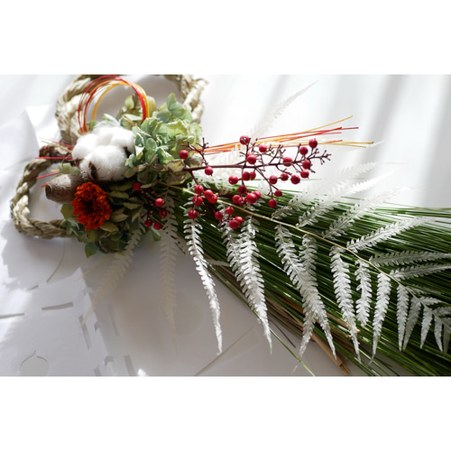 眼鏡の形のしめ縄リース⭐︎ しめ縄・しめ飾り 無店舗花屋ルココン