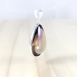 【鍊晶工坊】 紫黃晶純銀墜《和諧的對稱》Ametrine Sterling Silver Pendant 第3張的照片