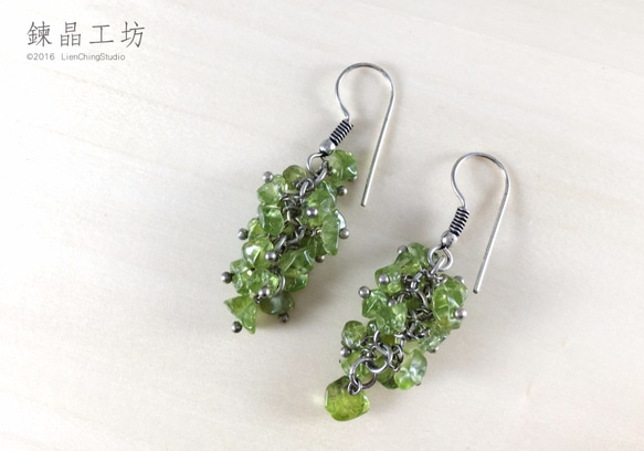 橄欖石耳飾　Peridot Earing 第2張的照片