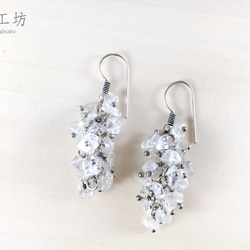 【鍊晶工坊】 白水晶耳飾　Quartz Earing 第2張的照片