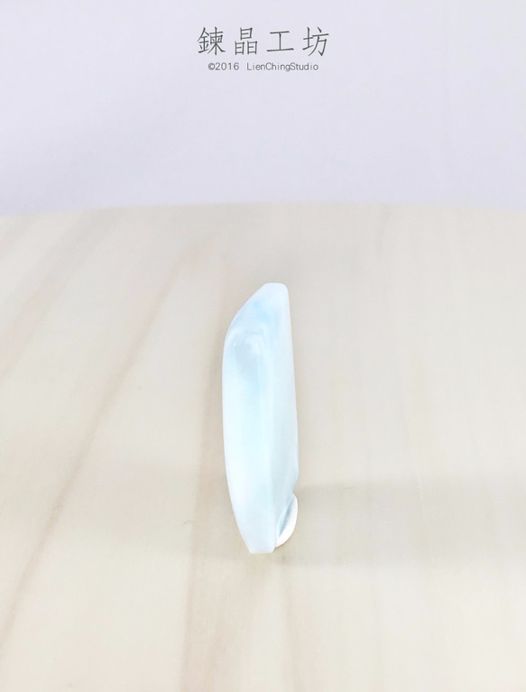 【鍊晶工坊】方形拉利瑪裸石　Larimar Cabochon 第6張的照片