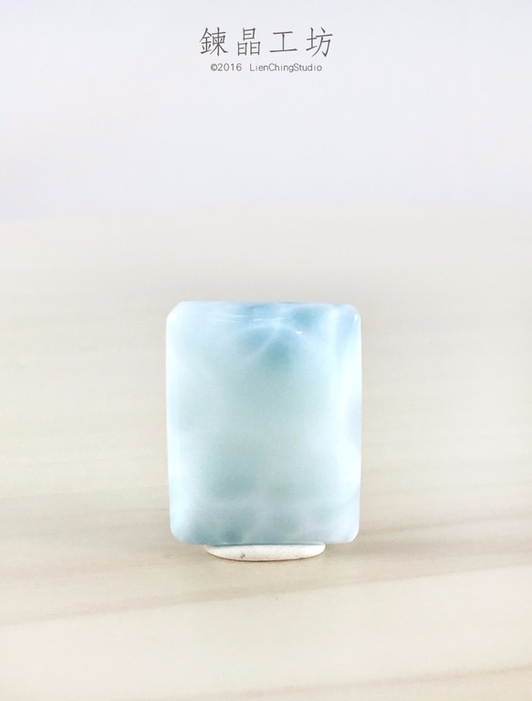 【鍊晶工坊】方形拉利瑪裸石　Larimar Cabochon 第7張的照片