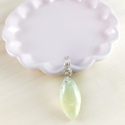 【鍊晶工坊】 葡萄石編織墜  Prehnite Wire Pendant 第1張的照片