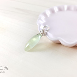 【鍊晶工坊】 葡萄石編織墜  Prehnite Wire Pendant 第3張的照片