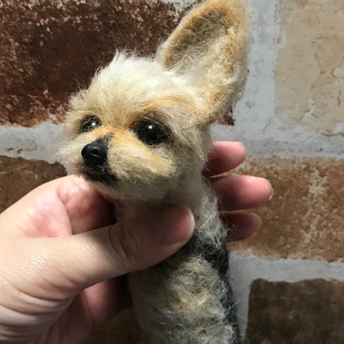 羊毛フェルト ヨークシャテリア オーダー 犬 ハンドメイド 羊毛フェルト ヨークシャテリア オーダー 犬 ハンドメイド