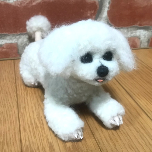 オーダー トイプードル 羊毛フェルト 犬 ハンドメイド ぬいぐるみ 