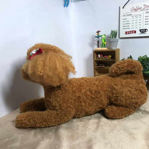 ★ハンドメイド★ いっしょにおでかけ トイプードル ぬいぐるみ レッド ☆ハンドメイド☆ いっしょにおでかけ ほろ トイプードル