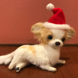 羊毛フェルト　オーダー　チワワ　犬　Ｍサイズ　ハンドメイド　ぬいぐるみ　ペットロス　うちの子 9枚目の画像