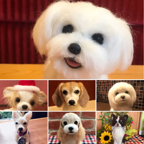 受注制作 羊毛フェルト 犬 オーダー 犬 猫 ハンドメイド 受注制作 羊毛フェルト 犬 オーダー 犬 猫 ハンドメイド