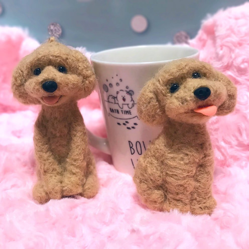 オーダーメイド☆キーホルダー ☆羊毛フェルト☆犬 猫 うさぎ 鳥