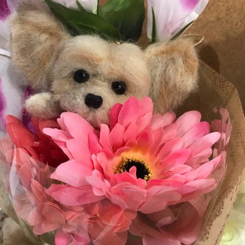 オーダーメイド☆キーホルダー ☆羊毛フェルト☆犬 猫 うさぎ 鳥