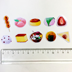 和菓子フレークシール ケーキ缶バッジ セット 2枚目の画像