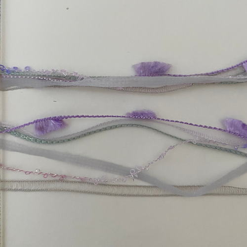 【販売済】毛糸玉リース ★パープル 販売済】毛糸玉リース ☆パープル