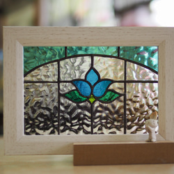 「ステンドグラスのパネル・N・葉書サイズ」ミニチュアシリーズ 1枚目の画像