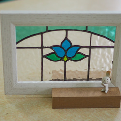 「ステンドグラスのパネル・N・葉書サイズ」ミニチュアシリーズ 3枚目の画像