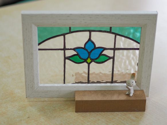「ステンドグラスのパネル・N・葉書サイズ」ミニチュアシリーズ 3枚目の画像