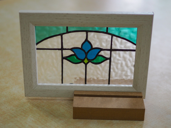 「ステンドグラスのパネル・N・葉書サイズ」ミニチュアシリーズ 6枚目の画像