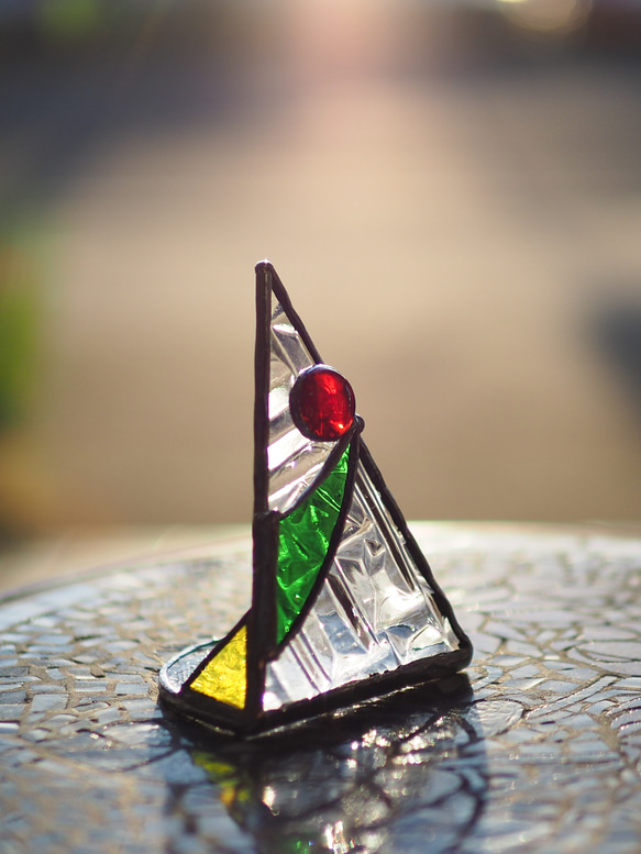 「小さなクリスマスツリー」ステンドグラス 4枚目の画像