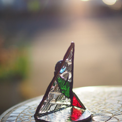 「小さなクリスマスツリー」ステンドグラス 5枚目の画像