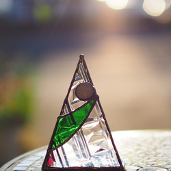 「小さなクリスマスツリー」ステンドグラス 6枚目の画像