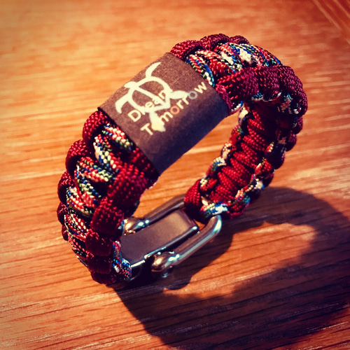 パラコード ブレスレット 登山 お守り アンカーシャックルタイプ