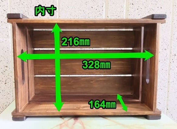 優しい手触りの国産ひのき材で作った 収納ボックス 2枚目の画像