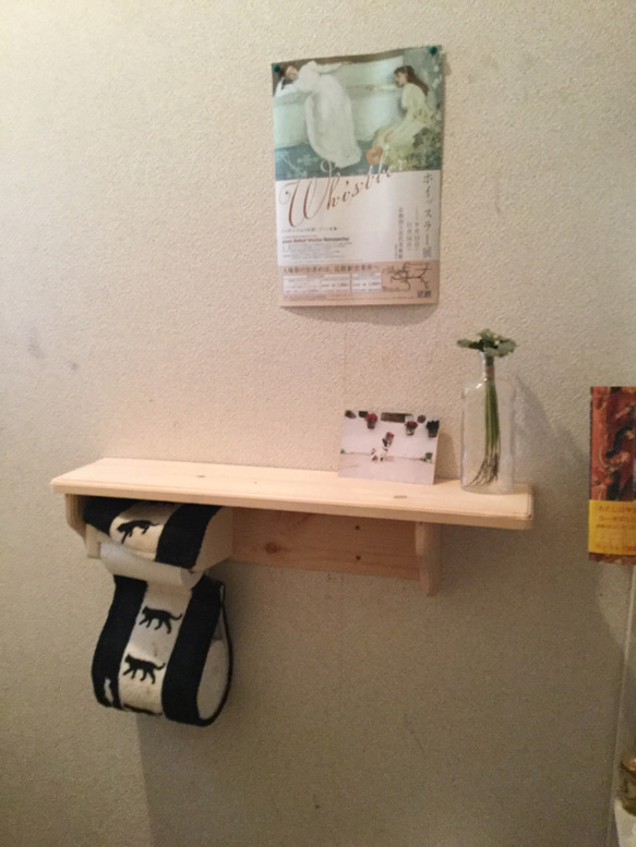 トイレ内シェルフ無塗装　お披露目価格送料無料！ 1枚目の画像