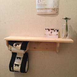 トイレ内シェルフ無塗装　お披露目価格送料無料！ 2枚目の画像