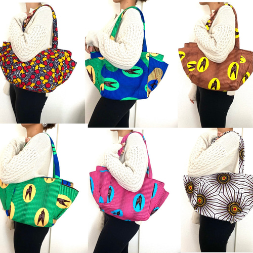 【専用】お纏め アフリカンプリント バッグ ハンドメイド アフリカ布のバオバブ2号店 | #アフリカ布#アフリカンプリント