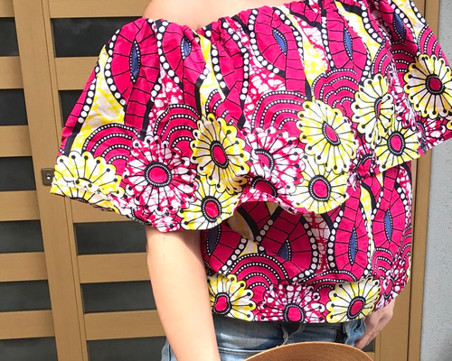 楽天市場】花柄ショルダーフリルの通販
