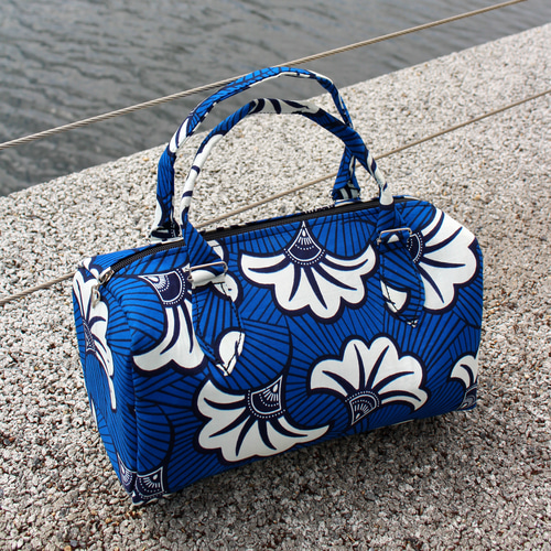 アフリカンファブリック ハンドメイド ミニボストンバッグ アフリカン