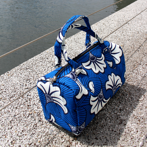 アフリカンファブリック ミニボストンバッグ ハンドメイド アフリカン