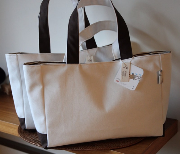 布。 【綿】純白ファッショントートバッグ、白帆布ショルダー