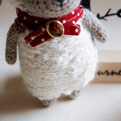 【布。棉花】領巾羊咩咩, 暖暖羊 第3張的照片