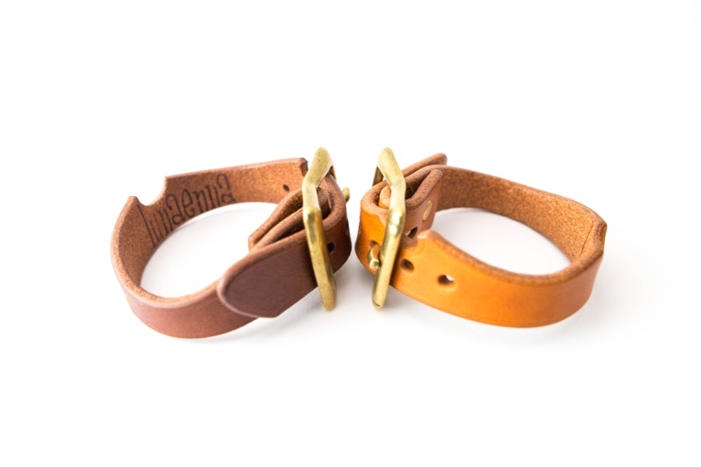 レザーブレスレット　ブラウン『美人百花』　掲載作品