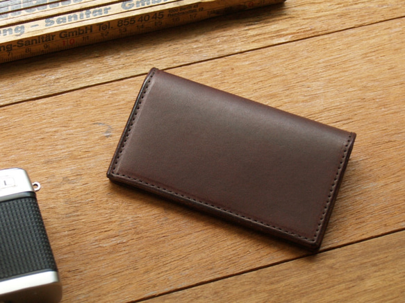 Leather Card Case - Dark Coffee 5枚目の画像