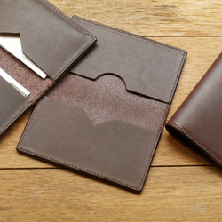 Leather Card Case - Dark Coffee 6枚目の画像